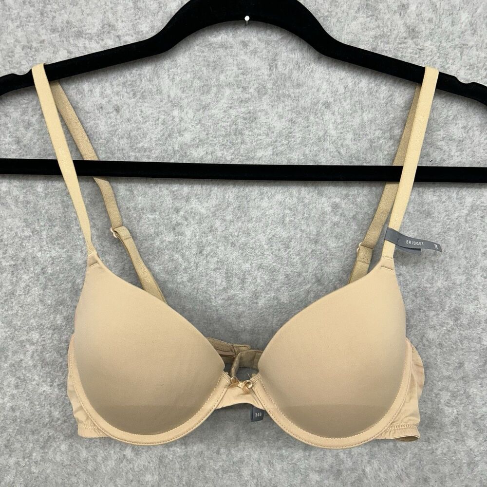 Aerie Bridget Demi Bra 34B Beige Lined Adjustable Straps Comfort New